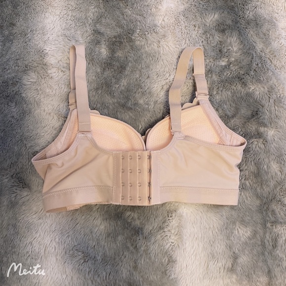 Kawaii Dusty Lilac Purple Ribbon Crystal Lace Thick Padded Push-up Lingerie Bra - Picture 3 of 5